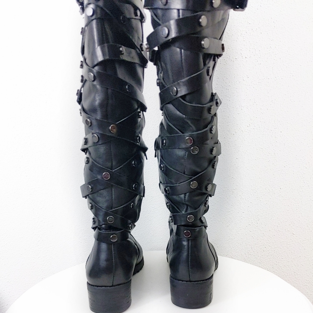 Carlos Santana Metropolis Stud leather, Sz 7.5 - Picture 2 of 8